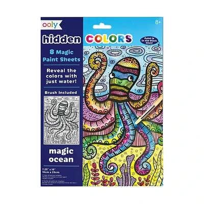 OOLY Hidden Colors Magic Ocean Magic Paint Sheets