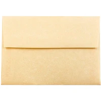 JAM Paper 3.62" x 5.12" Blank Greeting Cards Set with Parchment Envelopes