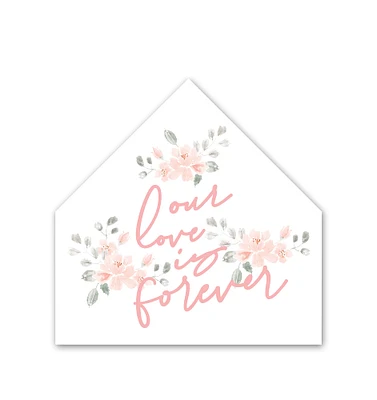 Our Love Forever House Shaped Canvas