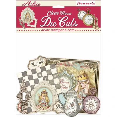 Stamperia Alice Charms Clear Die Cuts