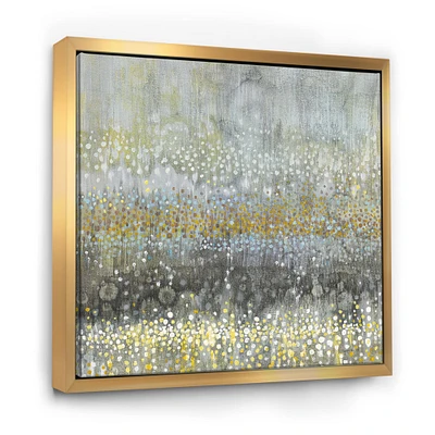 Designart - Glam Rain Abstract III - Modern & Contemporary Framed Canvas