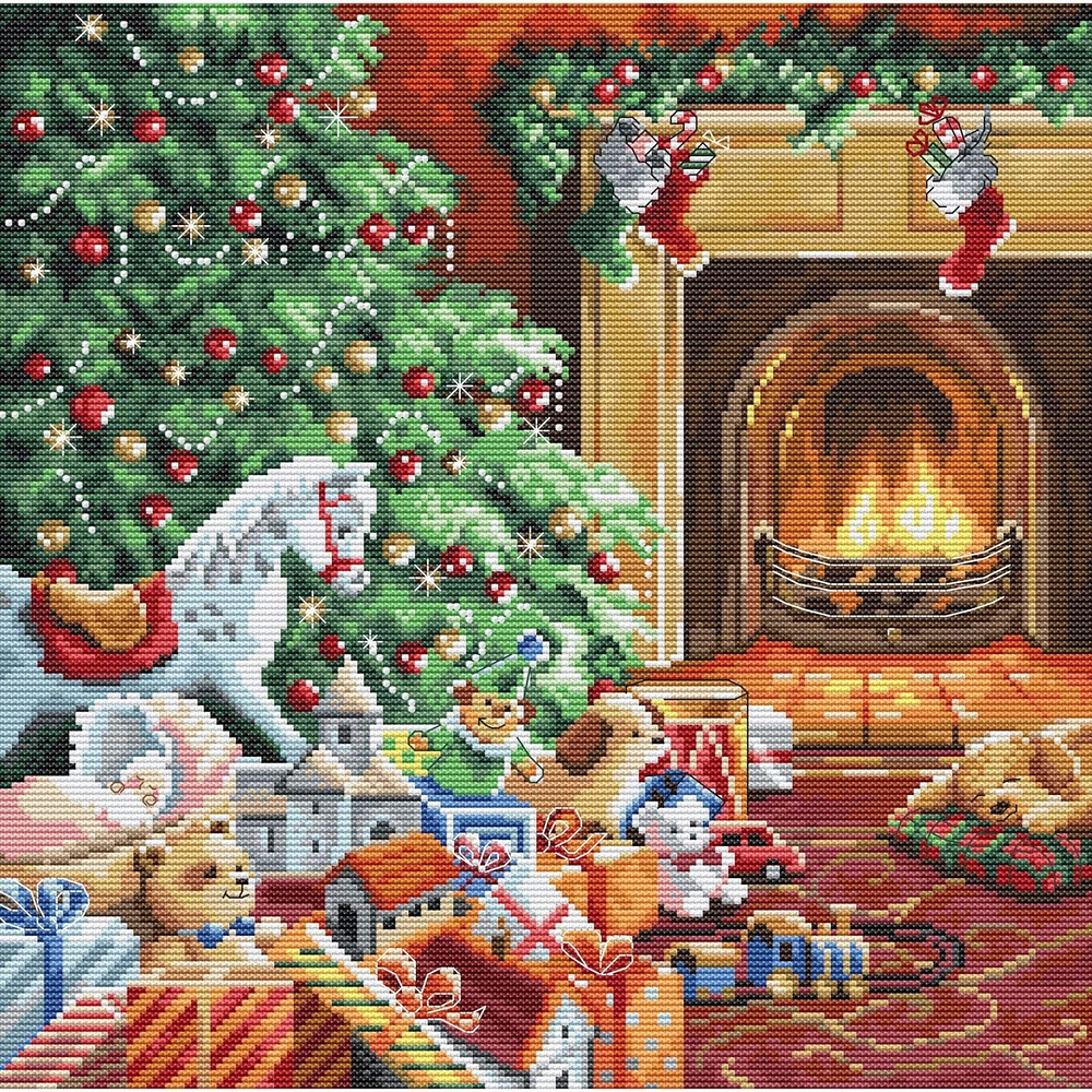 Letistitch Cozy Christmas Counted Cross Stitch Kit