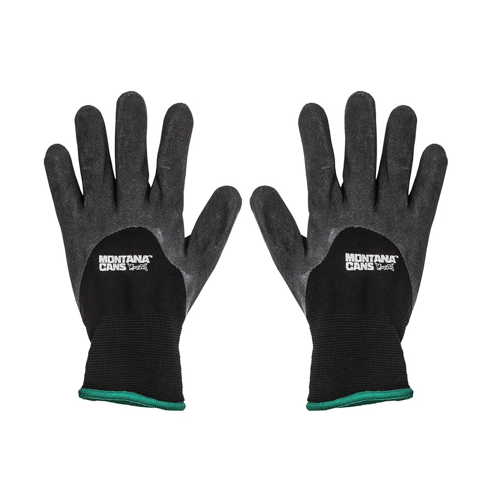 Montana Cans™ Black with Green Winter Gloves Medium