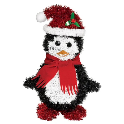 3D Christmas Tinsel Penguin