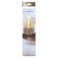 6 Packs: 6 ct. (36 total) Princeton™ RealValue™ White Synthetic Taklon Brush Set