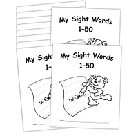 Teacher Created Resources My Own Books™: Sight Words 1-50, 10ct.