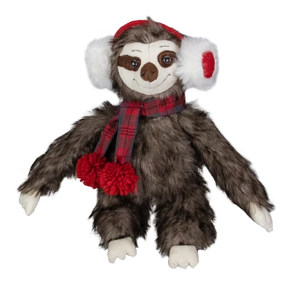 12" Plush Sitting Sloth Tabletop Decoration