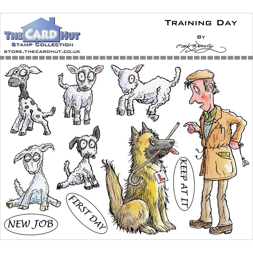 The Card Hut by Mark Bardsley Wild World Training Day Clear Stamps