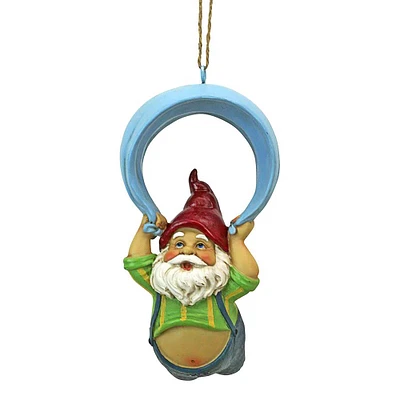 Design Toscano 8.5" Paavo and His Parachute Adrenaline Junkie Hanging Garden Gnome Statue