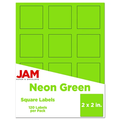 JAM Paper 2" x 2" Square Product & Container Labels