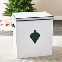 Household Essentials & White Ornament Storage Box