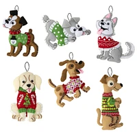 Bucilla® Dogs in Ugly Sweaters Felt Ornaments Applique Kit