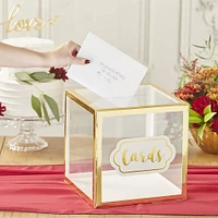 Kate Aspen® Gold Frame Acrylic Collapsible Card Box