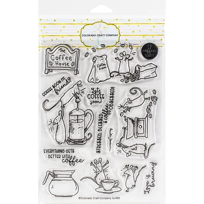 Colorado Craft Company Coffee House Clear Stamps