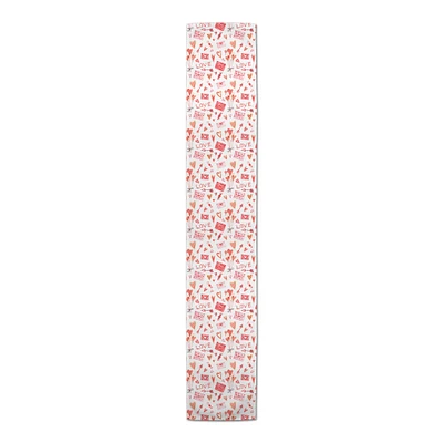 90" Valentine's Balloons & Notes Table Runner