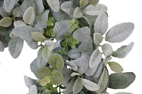 22" Green Lambs Ear Wreath