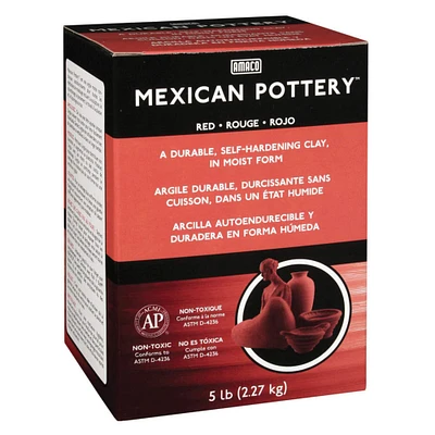 6 Pack: Amaco Red Mexican Pottery Clay, 5lb.