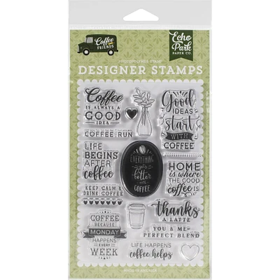 Echo Park™ Coffee & Friends Coffee Run Stamps