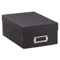 12 Pack: Black Photo Storage Box by Simply Tidy™