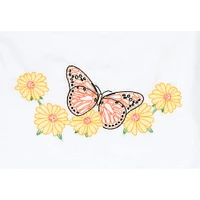 Jack Dempsey Butterfly Perle Edge Stamped Pillowcase Set