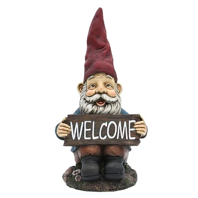 Santa's Workshop 14" Red Hat Welcome Gnome