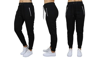 Galaxy by Harvic Women's Relaxed Fit Fleece-Lined Jogger Sweatpants