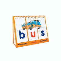 Junior Learning® Consonant-Vowel-Consonant Educational Flip Card Set