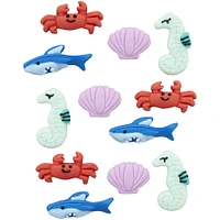 Wilton® Crab, Seashell, Seahorse & Shark Royal Icing Decorations