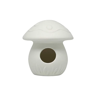 5.5" Ceramic Mushroom Birdhouse by Make Market®