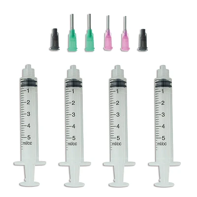 6 Pack: The Beadsmith® Crystal FX™ Thick Viscosity Glue Syringe & Tip Set