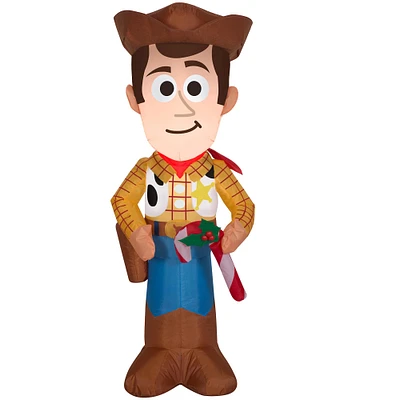 3.5ft. Airblown® Inflatable Stylized Woody with Candy Cane
