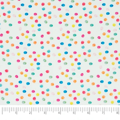 SINGER Rainbow Day Dot Cotton Fabric