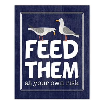 Feed Them At Your Own Risk Canvas Wall Art