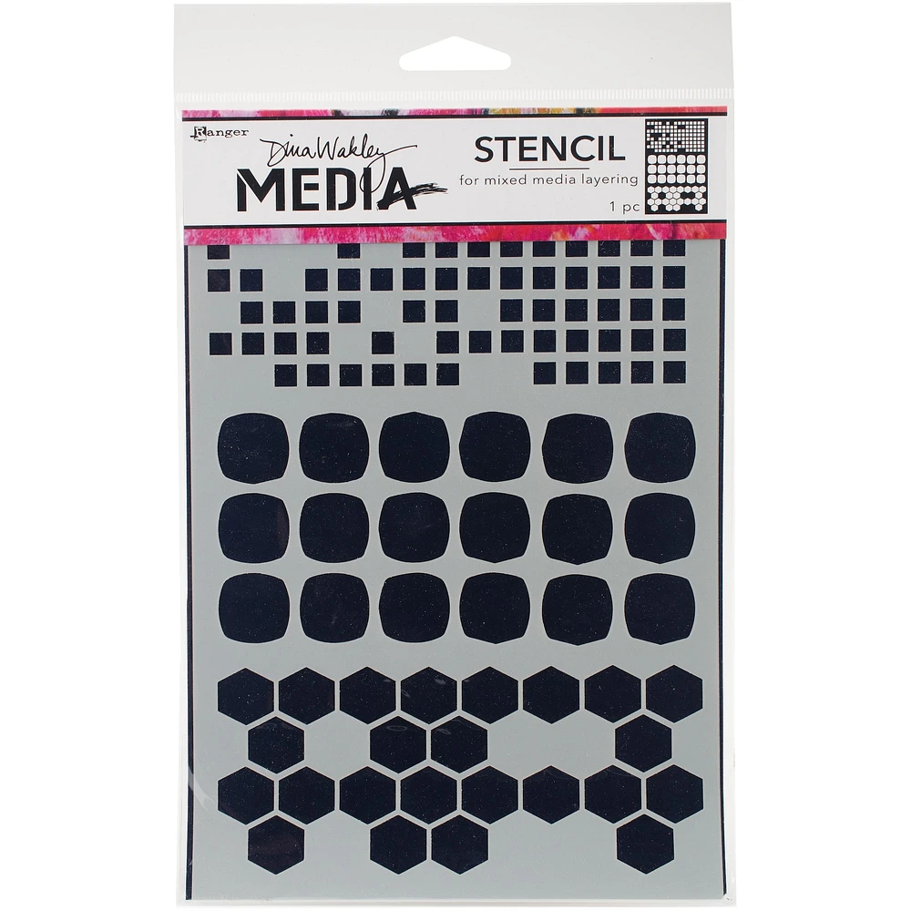 Dina Wakley Media Shape Mashup Stencils