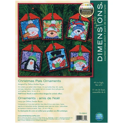 Dimensions® Christmas Pals Counted Cross Stitch Ornament Kit