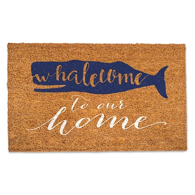 Blue Whalecome To Our Home Doormat