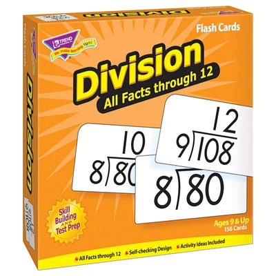 Trend Enterprises® Division 0-12 All Facts Skill Drill Flash Cards