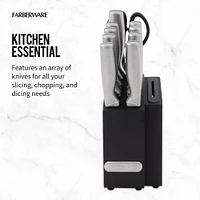 Farberware Edgekeeper® 11-Piece Stainless Steel Knife Block Set