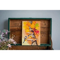 Vervaco Chickadees Between Leaves Paint By Number Kit