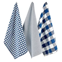 DII® Navy & White Dishtowel Set