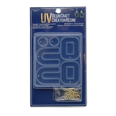 Blue Moon Studio™ UV Resin Craft Earring Shapes Silicone Mold Kit