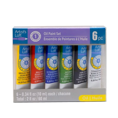 12 Packs: 6 ct. (72 total) Academic Primary Oil Paint Set by Artist's Loft™