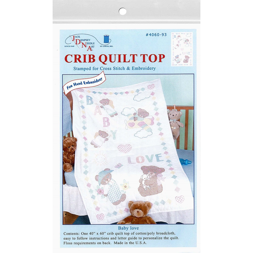 Jack Dempsey Baby Love Bears Crib Quit Top