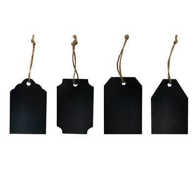 12 Packs: 10 ct. (120 total) Mixed Black Chalkboard Tags by Make Market®