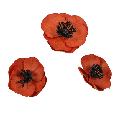 Red Poppy Paper Flowers by Recollections™, 12ct.