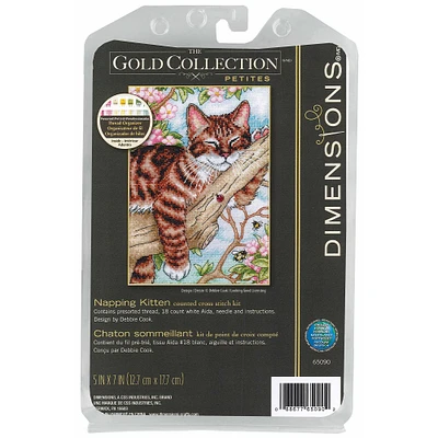 Dimensions® Napping Kitten Cross Stitch Kit