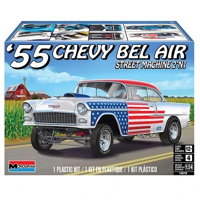 '55 Chevy Bel Air Street Machine 2-in-1 Model Car Kit