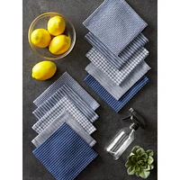 DII® Blue & White Capri Dishcloths, 10ct.