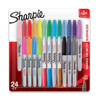 12 Packs: 24 ct. (288 total) Sharpie® Mixed Style Fine Tip Permanent Markers