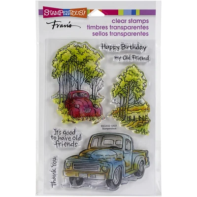 Stampendous® Truck Friends Perfectly Clear Stamp Set